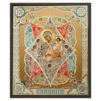 Икона Божией Матери "Неопалимая Купина", МДФ, 15х18 см
