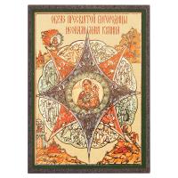 Икона Божией Матери &quot;Неопалимая Купина&quot;, МДФ, 4х6 см