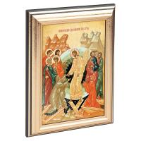 Икона Воскресения Христова в пластиковой рамке, 13х1,5 х18 см