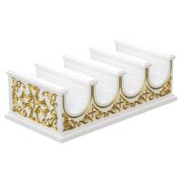 Ящик для свечей. Секция №6, белый с золотом (патина)