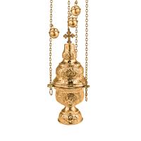 Кадило № 27, латунь, 11,3х24 см, №2, У 13-0107