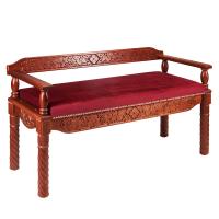 Скамья храмовая "Суздальская", цвет "кипарис", 120х44х70 см