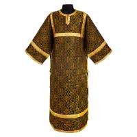 Стихарь алтарника, парча "Афон", черный с золотом