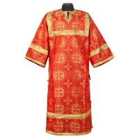 Стихарь алтарника детский, шелк &quot;Горненский&quot;, красный с золотом