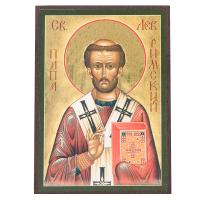 Икона святителя Льва Великого, папы Римского, МДФ, 6х9 см