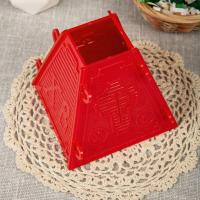 Форма для творожной пасхи (пасочница) красная, на 0,5 кг