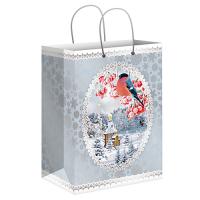 Пакет подарочный ламинированный №3, 18х10х23 см