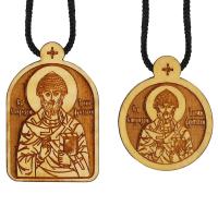 Образок деревянный с ликом святителя Спиридона Тримифунтского