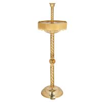 Подсвечник напольный песковой, с навершием, 39х39х140 см