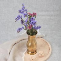 Ваза, нержавеющая сталь, цвет &quot;под золото&quot;, 7,2х17,4 см, №1, У 55-0183