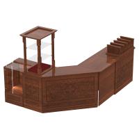 Свечная лавка "Суздальская". Компоновка №2, цвет "ноче экко", "кипарис"