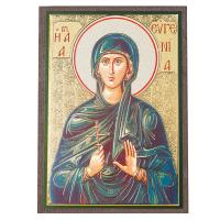 Икона преподобномученицы Евгении Римской, МДФ, 6х9 см