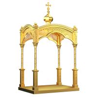 Сень над ракой &quot;Романовская&quot;, цвет &quot;золото&quot;, 250х180х446 см