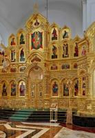 Иконостас резной с позолотой и цветной эмалью, г. Саранск