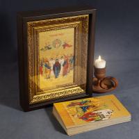 Комплект икон "Двунадесятые праздники" в широком багете, 13 икон