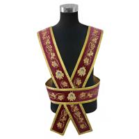 Орарь иподиаконский вышитый "Виноградная лоза", бархат