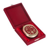 Футляр универсальный, 10х9х3 см, бордовый флок