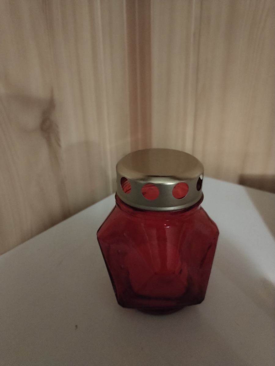 Лампада неугасимая (фонарик) со сменным блоком красная №5