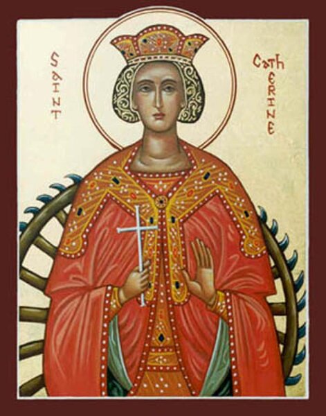 Икона святой великомученицы Екатерины Александрийской 18,5 х 29 см