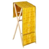 Накидка на аналой перекидная, шелк "Горненский", желтая с золотом, 45,5х200 см