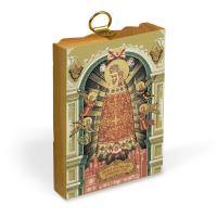 Икона Божией Матери "Прибавление ума" на деревянной основе, на холсте с золочением