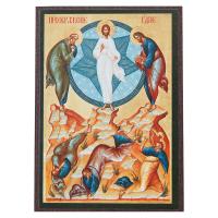 Икона Преображения Господня, МДФ, 6х9 см