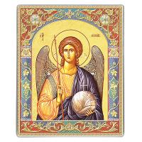 Икона карманная Архангела Михаила на титановой бронепластине №1, 6,5х8 см