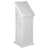 Аналой боковой "Иркутский" белый, без дверки, 44х44х120 см