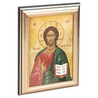 Икона Спасителя Господь Вседержитель в пластиковой рамке,13х1,5х18 см