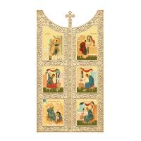 Царские врата для &quot;Суздальского&quot; иконостаса, цвет &quot;натуральное дерево&quot;, 180х105,6х10 см