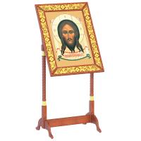 Киот напольный "Суздальский", цвет "кипарис" с золотом (поталь), колонны