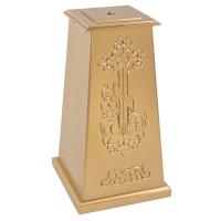 Подставка под хоругвь, крест, икону "Суздальская", цвет "золото"