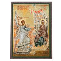 Икона Благовещения Пресвятой Богородицы, МДФ, 6х9 см