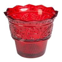 Стаканчик для лампады &quot;Ландыш&quot; красный, 8,5х7 см