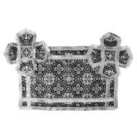 Покровцы и воздух, шелк &quot;Горненский&quot;, черные с серебром