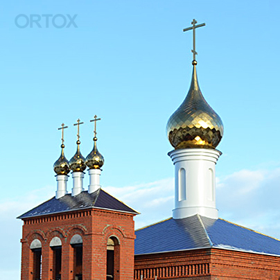Купол церковный круглый, с покрытием "в шашку" фото 5