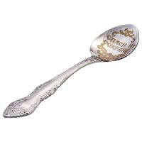 Ложка сувенирная с гравировкой "Спаси и сохрани", нержавеющая сталь, длина 14,5 см