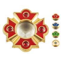 Мощевик врезной, цинковый сплав, с эмалью и камнями, Ø 39/17 мм, цвет в ассортименте