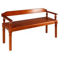 Скамья храмовая "Курская", цвет "кипарис", короткая, 120х44х70 см