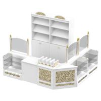 Свечная лавка "Суздальская". Компоновка №4 белая с золотом (поталь)