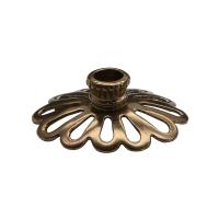 Подсвечник настольный литой "Многоцвет", бронза, 4х1,5 см