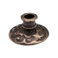 Подсвечник настольный литой "Волны", бронза, 2,5х1,5 см