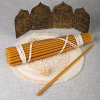 Свечи церковные маканые №5, пчелиный воск и парафин 50/50%, высота 39 см, 50 шт.