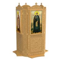 Киот напольный &quot;Суздальский&quot;, цвет &quot;золото&quot;, на 4 иконы