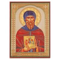 Икона преподобного Андрея Рублева, МДФ, 6х9 см