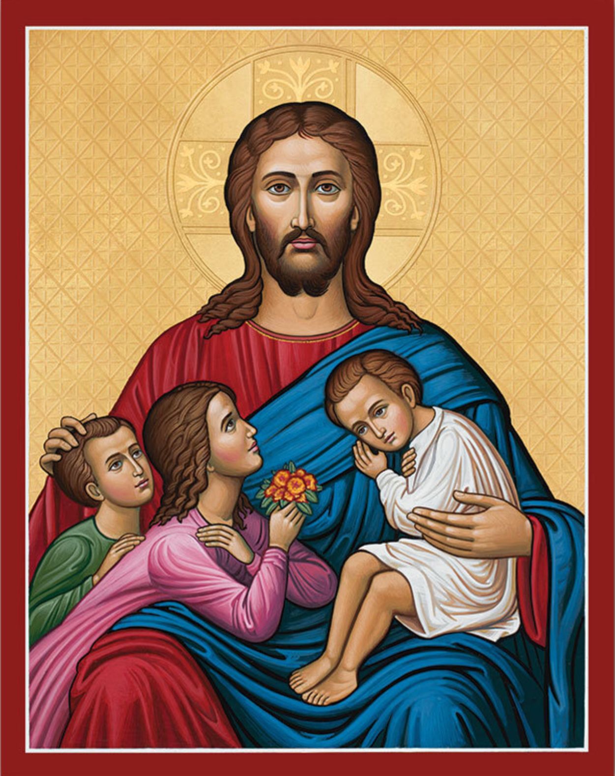 Икона Христа "Благословление детей"