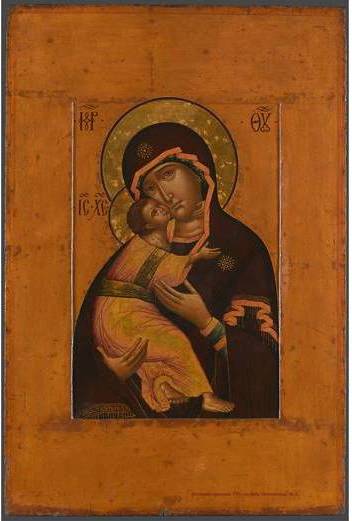 Икона Симона Ушакова «Богоматерь Владимирская»
