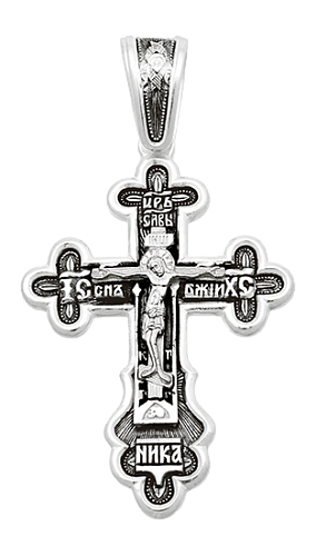 серебряный нательный крест
