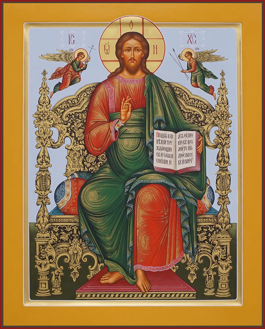 Икона Христа "Спас на троне"