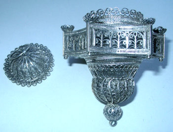 Серебряная лампада, XVII в.